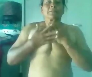 Punjabi old lady having sex..