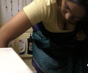 South Indian Maid Cleaning..